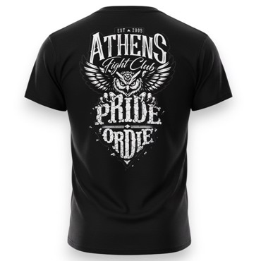 PRiDEorDiE athens fight Club T-Shirt - black